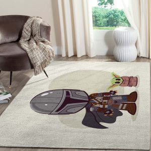 baby yoda cute star wars rugs 8211 custom size and printing 0