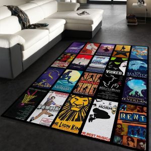 broadway musical rug custom size and printing 0