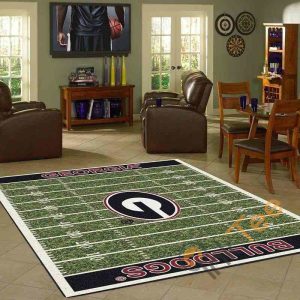 georgia bulldogs home field area rug amazon best seller sku 2101 rug 1586483451082