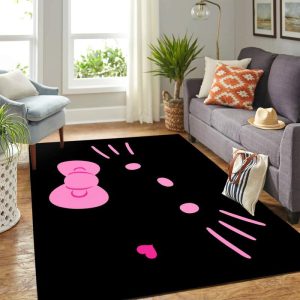 hello kitty face carpet floor area rug 0