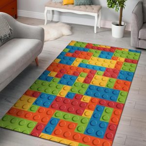 lego bricks pattern area rug 0