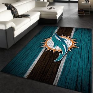 miami dolphins nfl rug custom size and printing 0