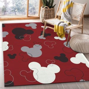 mickey mouse head rug custom size and printing 0
