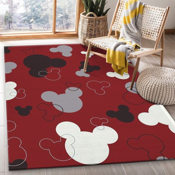 mickey mouse head rug custom size and printing 0