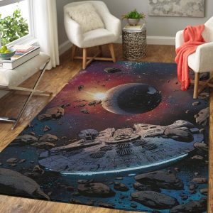 millennium falcon star wars superhero rug 8211 custom size and printing 0
