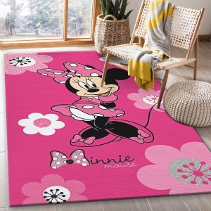 minnie mouse pink rug custom size and printing 0