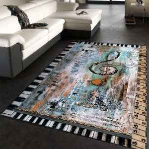 music note bedroom rug custom size and printing 0