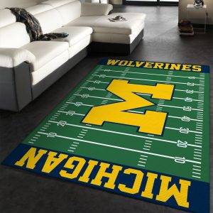 nfl michigan wolverines rug custom size and printing 0