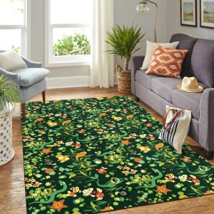 pokemon green carpet floor area rug b4e5 0