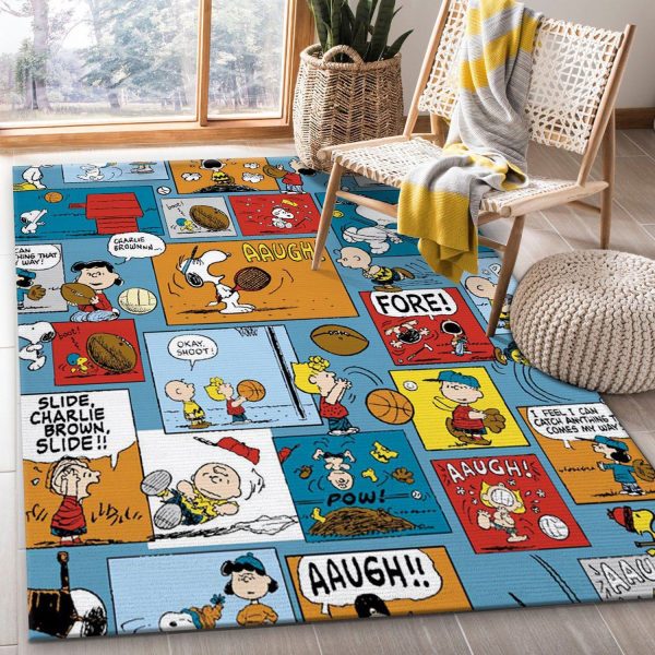 snoopy cartoon rug custom size and printing 0