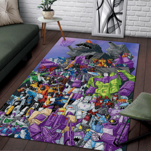 transformers decepticon cartoon area rug 7249 0